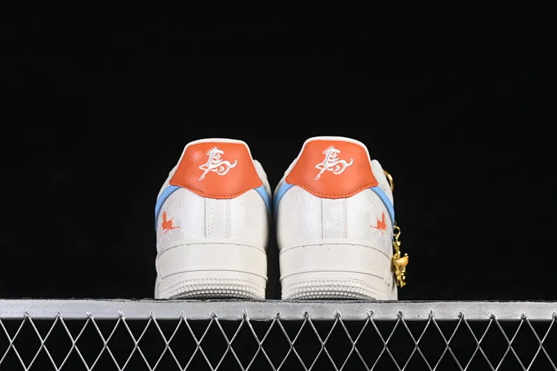 All Categories Nk Air Force 1 Air Force Series Nk Air Force 1 Low Air Force Low Nike Air Force 1'07 Low Co-branded Year of the Horse limited color splicing silk Air Force 1 low-top casual sneakers FV3694-100
